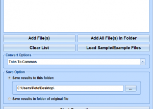 Convert Multiple Text Files To CSV Files Software screenshot