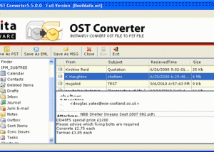 Convert OST 2 PST File screenshot