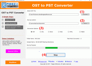 software - Convert OST to PST 5.0 screenshot