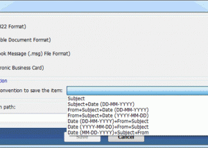 software - Convert PST Files into PDF 1.3 screenshot