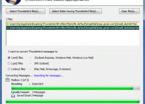 Convert Thunderbird Messages to Outlook screenshot