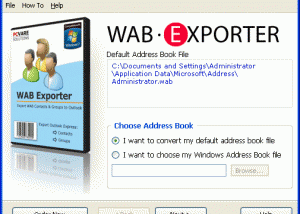 Convert WAB from Outlook Express to Outlook screenshot