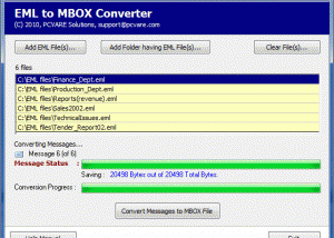Convert Windows Mail to Thunderbird screenshot