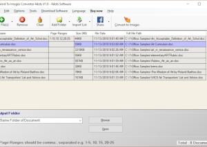 software - Convert Word to Images 4dots 1.2 screenshot