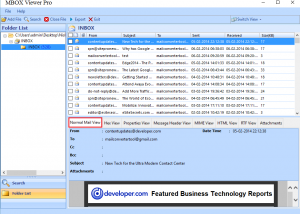 software - Converting MBOX to PDF 8.0 screenshot