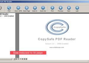 CopySafe PDF Reader screenshot