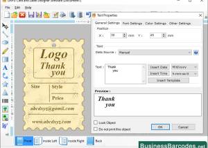 software - Corporate Edition Card Designer 15.40 screenshot