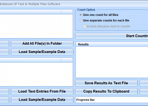 software - Count Number Of Occurrences and Instances Of Text In Multiple Files Software 7.0 screenshot