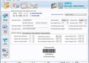 software - Courier Mails Barcodes Generator 7.3.0.1 screenshot