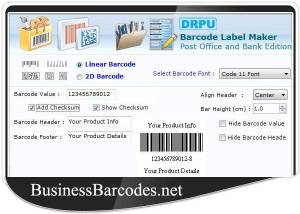 software - Courier Post Mailer Barcode Maker 8.3.0.1 screenshot