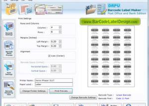 Courier Post Mailer Barcode Software screenshot