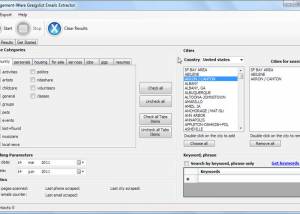 Craigslist Emails Extractor Free Edition screenshot