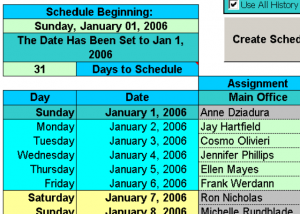 Create Floor Schedules for Your Agents screenshot