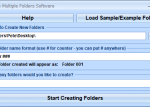 software - Create Multiple Folders Software 7.0 screenshot