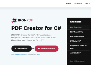 software - Create PDF in C# 2022.11.10347 screenshot