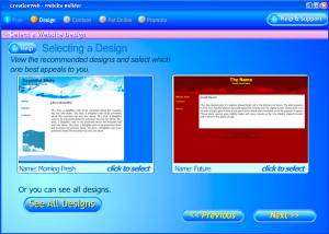 software - CreationWeb Business Edition 1.0 screenshot