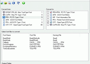 software - CrossFont 7.12 screenshot