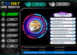 software - Crynet Game Booster 2.3.6.1 screenshot