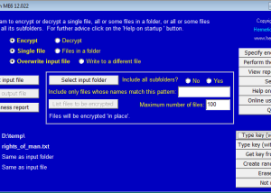 software - Cryptosystem ME6 15.0 screenshot