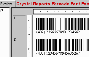 software - Crystal Reports Barcode Font Encoder UFL 14.11 screenshot