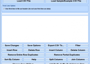 software - CSV Editor Software 7.0 screenshot