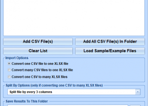 software - CSV To XLSX Convert Software 7.0 screenshot