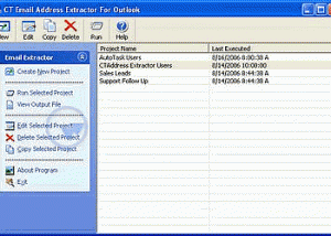 software - CTAddress Extractor 1.20 screenshot