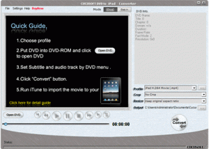 Cucusoft DVD to iPad Converter screenshot