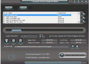 software - Cucusoft iPhone Ringtone Maker 2.4.1 screenshot