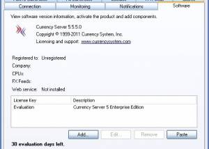 software - Currency Server 6.3.3 screenshot