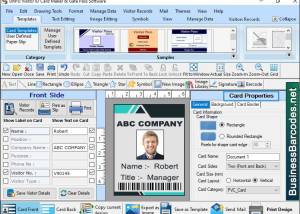 software - Customized Visitor ID Card Maker 7.5.7.7 screenshot