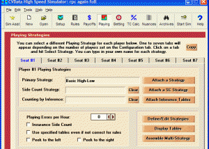 software - CVData Blackjack Simulator 5.0 screenshot