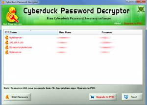 Cyberduck Password Decryptor screenshot