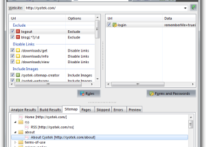 software - Cyotek Sitemap Creator 1.0.6.1 screenshot