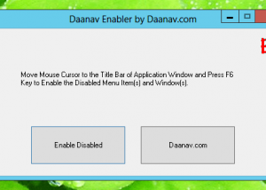 software - Daanav Enabler 1.0 screenshot