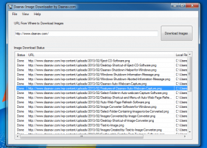 software - Daanav Image Downloader 1.0 screenshot