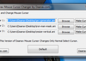 software - Daanav Mouse Cursor Software 1.0 screenshot