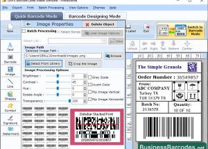 software - Data Bar Stacked Barcode Maker 15.22 screenshot