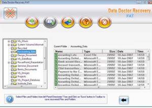 software - Data Doctor Recovery FAT 9.0.1.5 screenshot