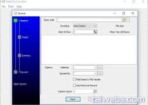 software - Data File Converter 6.2 Release 1 Build screenshot