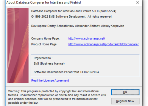 software - Database Comparer for InterBase and Firebird 5.0.2 Build 58382 screenshot