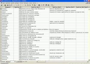 software - Database Dictionaries Spanish 3.0 screenshot