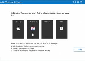 software - DataKit iOS System Recovery 9.1.6 screenshot