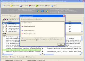 software - Datanamic SchemaDiff for MS SQL 2011.01 screenshot