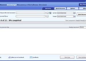 software - DataNumen Exchange Recovery 10.0 screenshot