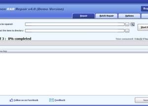 software - DataNumen RAR Repair 4.0 screenshot