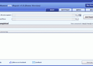 software - DataNumen STL Repair 1.0 screenshot