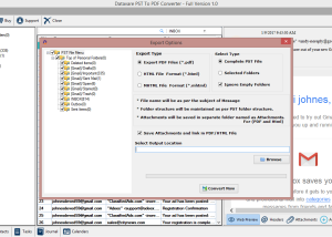 software - Datavare PST to PDF Converter 1.0 screenshot