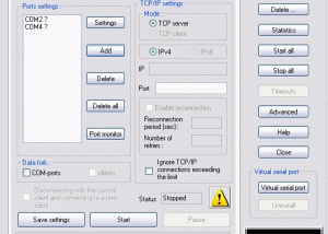 software - datAxe TCP IP serial data converter 2.2 screenshot