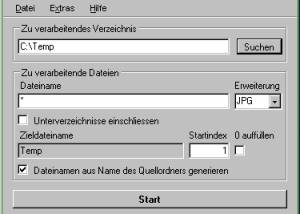 Dateien Rename screenshot